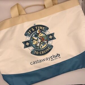 Disney‎ Castaway Club Mickey Minnie Mouse Tote Bag Cruise Beach Travel